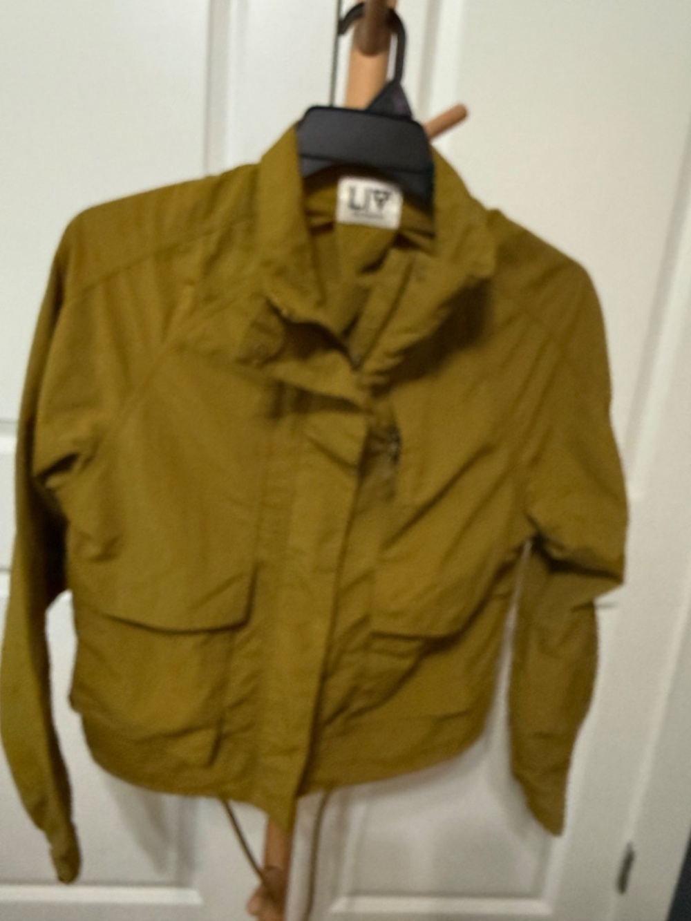 LIV Outdoor Mustard Olive Utility Jacket Lightweight Nylon Shacket M